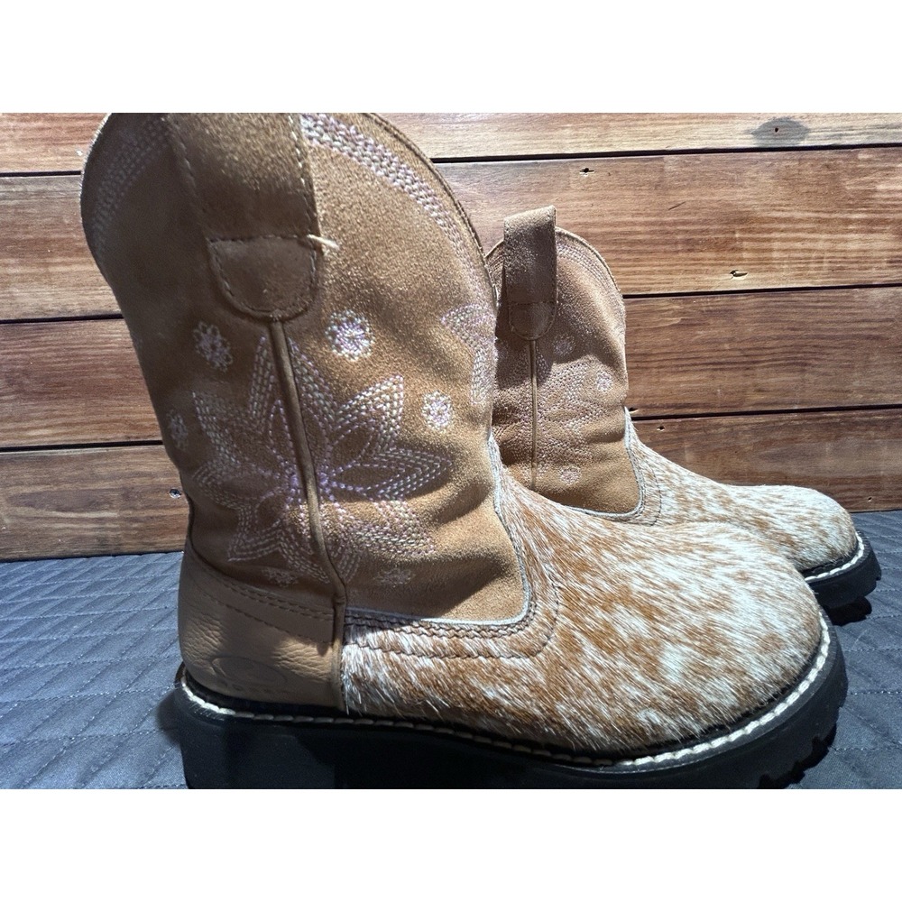 Roper Women's Cow Hide Fat Baby Cowgirl Boots in Size 9